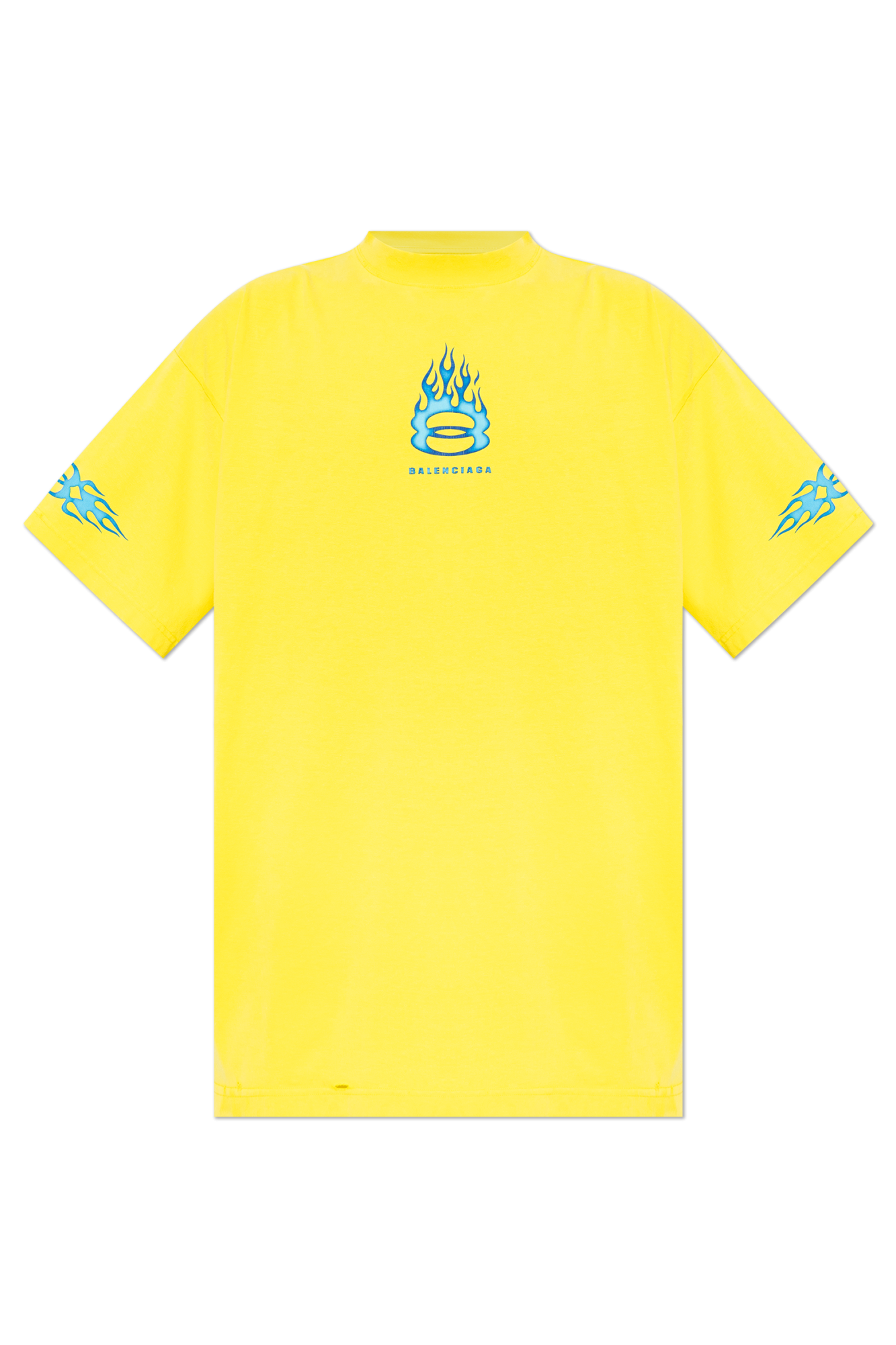 Yellow T shirt with logo Balenciaga Vitkac Canada